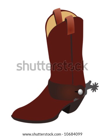 cowboy boots clipart. stock vector : Cowboy Boot and