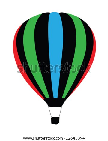 Hot Air Balloon Illustration. stock vector : hot air balloon