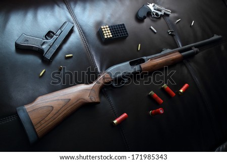 Gun weapon set