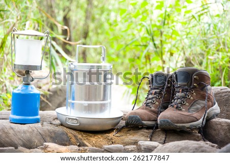 camping and hiking equipment