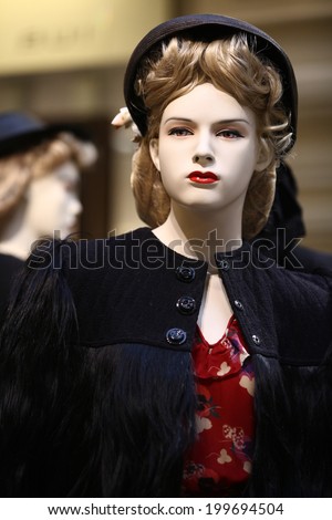 Mannequin, fashion store in Moscow-Russia./Mannequin