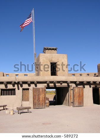 Bent\'s Old Fort National Historic Site, near LaJunta, Colorado;  site of an old trading post used by the fur trade.