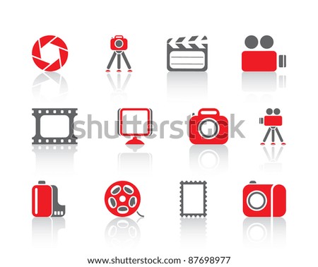 photo and video icons photo and video icons