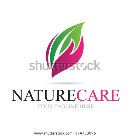 Logo Nature Care Icon Element Template Design Logos