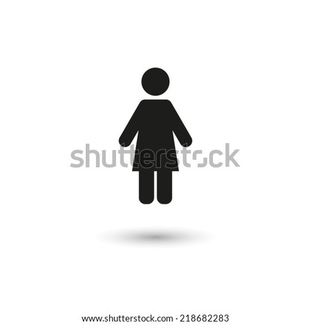 Woman - vector icon