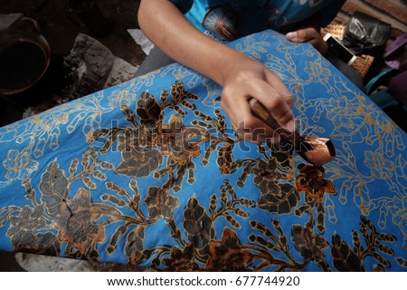 making of batik, canting batik indonesia