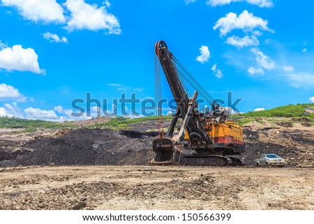 electric shovel in coal mining THAILAND