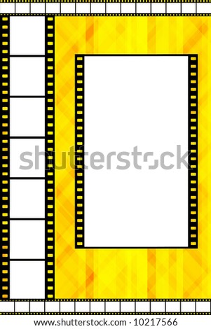 yellow film strip frame
