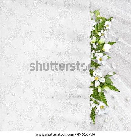 stock photo Beautiful wedding anniversary holiday background with white