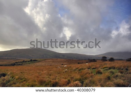mixed weather in Kerry Mountains, Co.Kerry, Republic Of Ireland