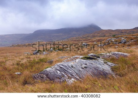 mixed weather in Kerry Mountains, Co.Kerry, Republic Of Ireland