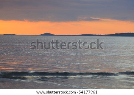 warm evening colours on Irelands West Coast at Rosses Point,Co.Sligo, Ireland