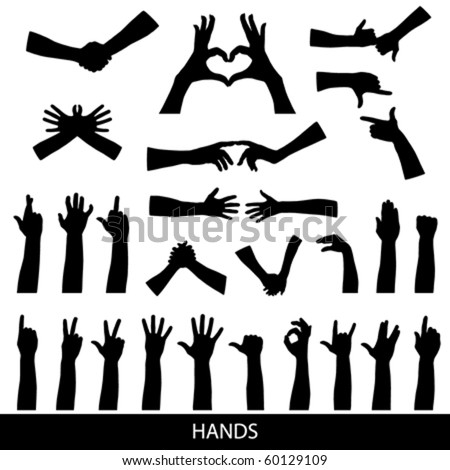 hands silhouette