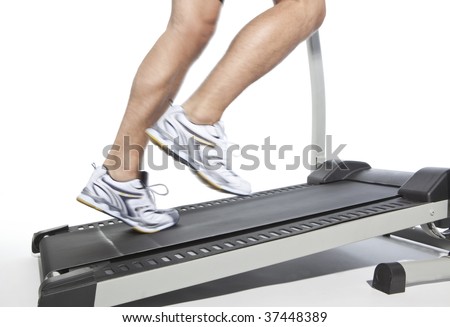 Treadmill Walking Shoes on Running Shoes Isolated Woman Walking On Sidewalk Find Similar Images