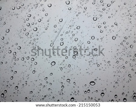 Drops of water in raining day