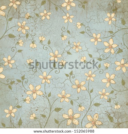 Floral pattern. Wallpaper design. Wild flowers on the wall. Background design. Album cover design. Book bookend design. White flowers design for textile. textile design.