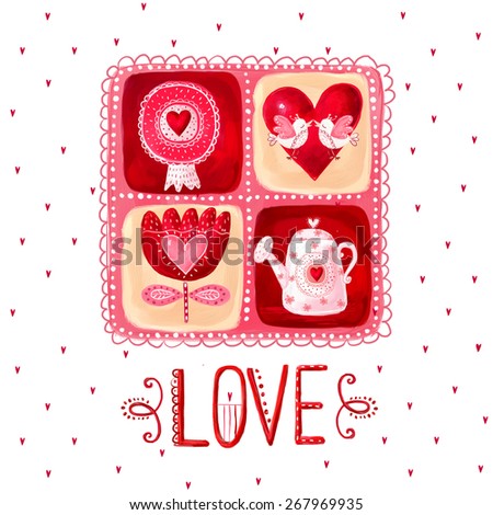Love greeting card. Design element.Save the date background. Vintage background. Valentine background.Love heart design. Valentine day card. I love You card. Love poster