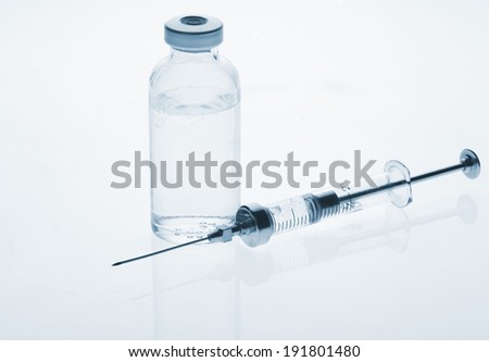 Glass Medicine Vial & Syringe