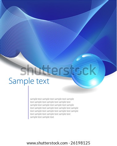 free abstract wallpaper. stock vector : Blue Abstract