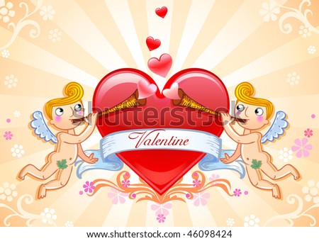 valentine greeting card. Valentine#39;s greeting card