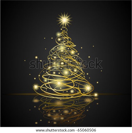 Christmas Tree Stock Vector Illustration 65060506 : Shutterstock