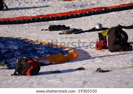 preparation for paragliding