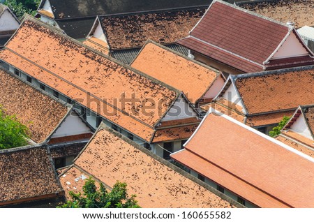 View of roof top of bangkok