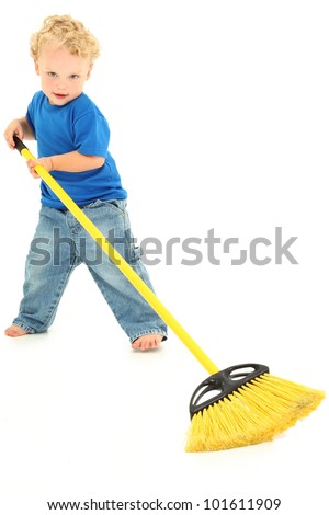 Boy Sweeping