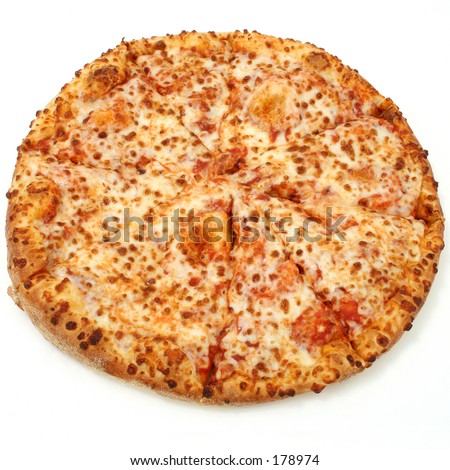 stock photo : High Resolution cheese pizza with good DOF.