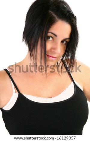There are a lot of celebrity hairstyles for women over 40 and you might see stock photo : Close up of attractive 40 year old brunette woman in blue