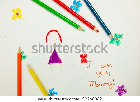 mothers day pictures to color. Kid#39;s mothers day drawing