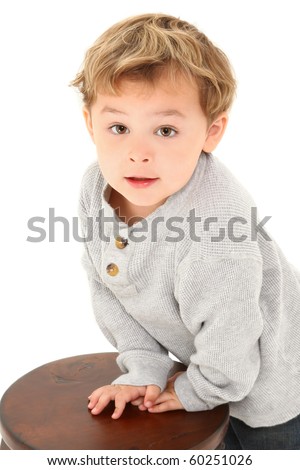 Craft Ideasyear Boys on Adorable Three Year Old American Boy Close Up Over White Stock Photo