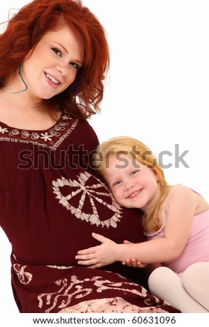 http://image.shutterstock.com/display_pic_with_logo/18/18,1283994605,2/stock-photo-beautiful-pregnant-year-old-american-woman-with-three-year-old-daughter-over-white-background-60631096.jpg