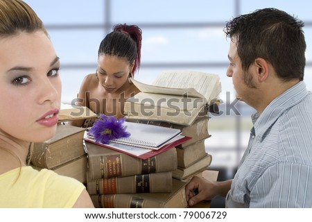 Law Students in Study Session
