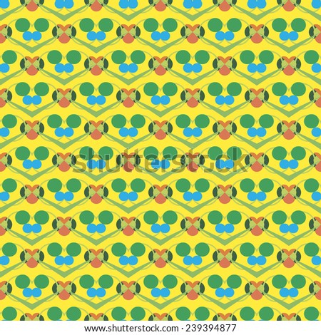Seamless pattern from abstraction of geometrical figures