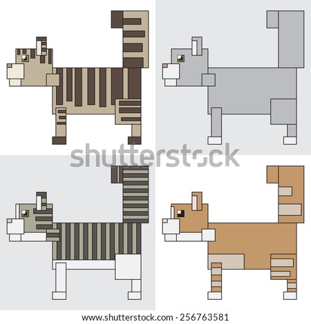 symbol icon rectangle animal cat maine coon
