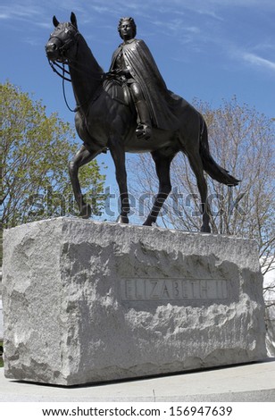 Queen Elizabeth II Statue in Ottawa