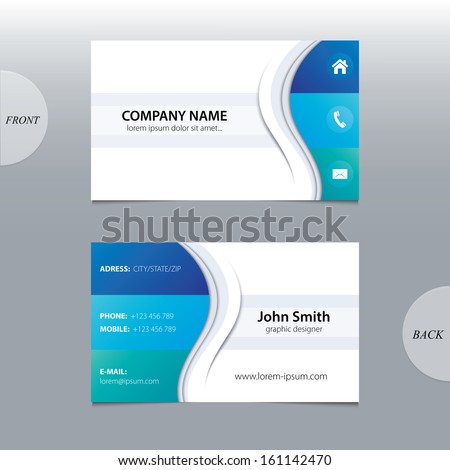 Vector abstract business cards Vector abstract business cards