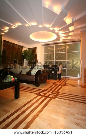 Ceiling Lights In Modern Living Room Stock Photo 15336451 : Shutterstock