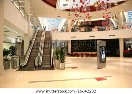 interior of a shopping mall
