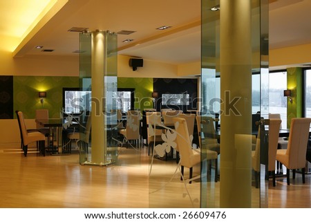 interior of a modern restaurant