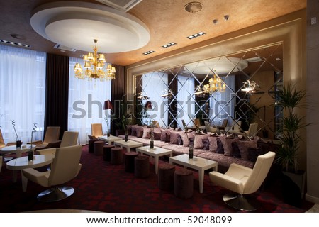 luxury cafe bar interior