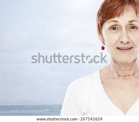 Senior woman and summer holiday