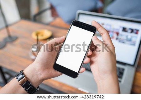 girl using smartphone in cafe. using iphon on wood table. woman using smartphone white screen. hand holding smartphone. beautiful woman using mobile phone. black color smartphone.
