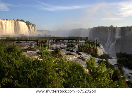 Iguassu Falls is one of the top tourist destinations in South America. It is such a natural wonder that UNESCO designated the falls as a World Heritage Area in 1986.