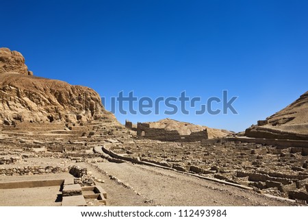 Egypt. Deir el-Medina. The Workers\' Village and Necropolis