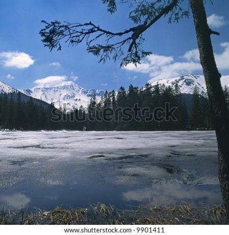 Poland. Smreczynski Lake in the Tatra National Park.