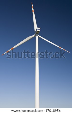 Horizontal Axis Wind Turbine HAWT. Clipping path incl.
