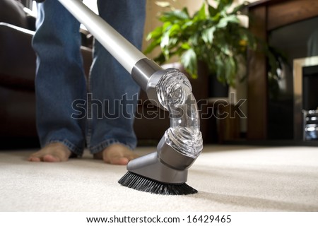 Carpet cleaning with vacuum cleaner