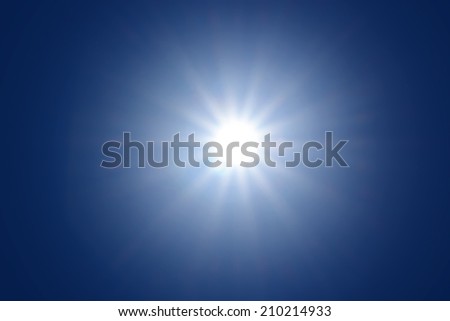 Sun with sun ray